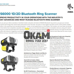 Máy quét mã vạch Zebra rs6000 ring scanner