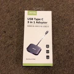 CỔNG CHUYỂN JINYA USB TYPE-C  3 IN 1 ADAPTER  HDMI- MACBOOK