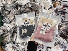 SET 2 ÁO PHÔNG BÉ THÊU GẤU CALI 2 PACK