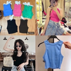 SÉT 3 ÁO BA LỖ HỒNG XANH ĐEN