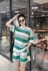 b- BỘ ĐÙI NỮ KẺ XANH THÊU MÈO