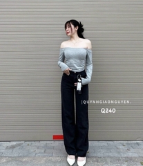 QUẦN JEAN SUÔNG MÀU KHÓI ZRF
