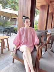 BỘ ĐÙI THÔ TAY BỒNG MÀU HỒNG