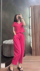 BỘ HỒNG GẤU LỆCH QUẦN BAGGY