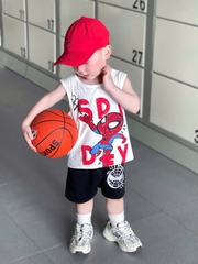 - SET 2 BỘ ĐÙI BÉ TRAI BA LỖ NHỆN đỏ trắng SPIDEY