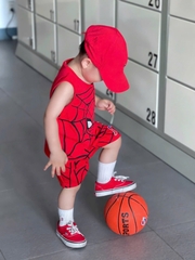 - SET 2 BỘ ĐÙI BÉ TRAI BA LỖ NHỆN đỏ trắng SPIDEY