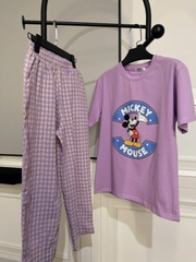 Bộ COTTON MICKY QUAN KẺ