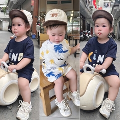 - SET 2 BỘ ĐÙI BÉ TRAI THÚ KIND COOL than trắng