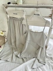 BỘ TƠ XỐP 2S BÈO TẦNG MÀU BE