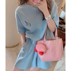 BỘ ĐÙI NỮ COTTON THÊU CHỮ A