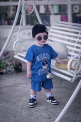 BỘ ĐÙI BÉ TRAI XANH GẤU STEVE