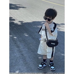 SET BỘ ĐÙI BÉ TRAI COTTON ĐEN TRẮNG ESSENTIAL