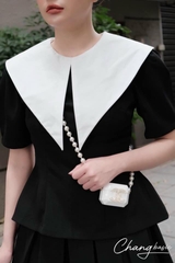 BÁN SỈ SET BỘ SƠ MI CỔ TRẮNG MIX CV LY CHO NỮ