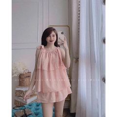 SET ĐŨI NỮ HỒNG CHẤM BI