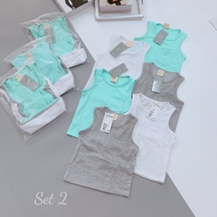 SET 3 ÁO BÉ TRAI SÁT NÁCH TRƠN TÚI NGỰC