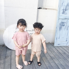 [FreeShip] BỘ THUN COTTON CHO BÉ TRAI GÁI 6 MÀU - CỰC MÁT