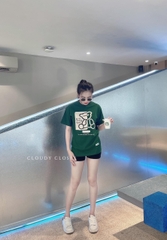 BÁN SỈ ÁO PHÔNG NỮ ĐEN RÊU GẤU HONEY