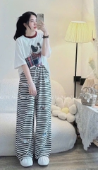 BỘ CỘC HÌNH CÚN TRẮNG QUẦN KẺ
