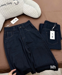 QUẦN JEAN SUÔNG XANH ĐẬM VIỀN