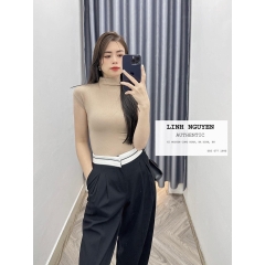 QUẦN SUÔNG RUBY CẠP TRẮNG SỌC ZARA
