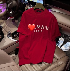 ÁO PHÔNG NỮ CỘC TAY ĐỎ BALMAIN