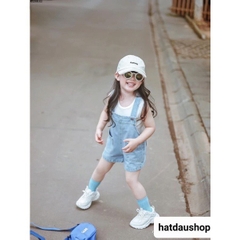 SET YẾM JEANS ĐÙI BÉ KÈM ÁO TRẮNG CỘC TAY