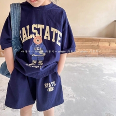 BỘ ĐÙI BÉ COTTON GẤU CALSTATE 3M
