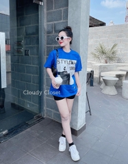 ÁO PHÔNG NỮ ĐỎ XANH STYLE BANISH