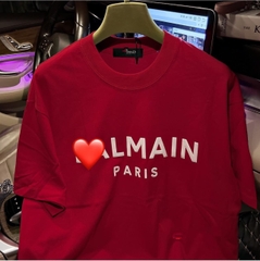 ÁO PHÔNG NỮ CỘC TAY ĐỎ BALMAIN