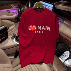 ÁO PHÔNG NỮ CỘC TAY ĐỎ BALMAIN
