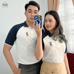 BAN SỈ ÁO POLO NAM NỮ TAY ĐEN THEU GẤU