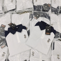 BAN SỈ ÁO POLO NAM NỮ TAY ĐEN THEU GẤU