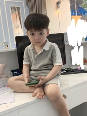 BÁN SỈ BỘ ĐÙI BÉ TRAI LEN TĂM GHI PHỐI CỔ TRẮNG