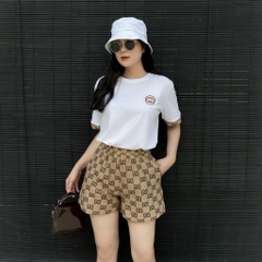 BÁN SỈ BỘ ĐÙI GUCI THÊU NGỰC 2M ĐEN TRẮNG
