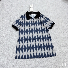 BÁN SỈ VÁY POLO BÉ GÁI QUẢ TRÁM CỔ ĐEN