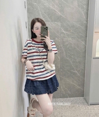 ÁO CỘC CT XƯỢC KẺ ĐỎ NỮ