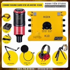 Combo Sound Card K10 2020 Và Micro Takstar PC-K320 Hát Livestream làm idol