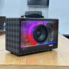 Loa Xách Tay Kimiso KMS 801 - Âm Thanh Căng Chắc Mạnh Mẽ Chân Thực Sắc Nét Đèn Led RGB Độc Đáo Nháy Theo Nhạc Kết Nối Bluetooth Dễ Dàng, Tặng Kèm 2 Micro Karaoke Sạc Pin Qua Cổng Type-C