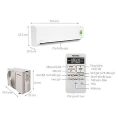 Máy lạnh Toshiba Inverter 1.5 HP RAS-H13H4KCVG-V