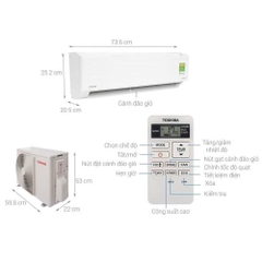 Máy lạnh Toshiba Inverter 1 HP RAS-H10H4KCVG-V