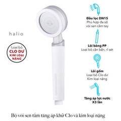 Vòi sen tăng áp lọc nước Halio Beautifying Shower Head