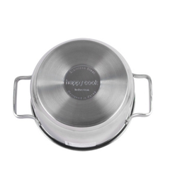 Nồi inox 3 đáy nắp kiếng 32cm Happycook NC-32G