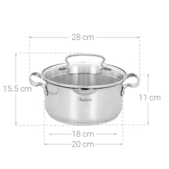 Nồi inox Tefal Duetto Plus