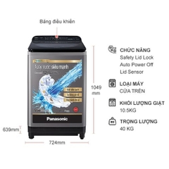 Máy giăt cửa trên Panasonic 10 kg NA-FD10AR1GV