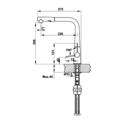 Vòi rửa bát Hafele HT20-GH1P259/ 570.82.400