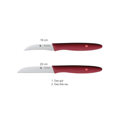 Bộ 02 dao WMF màu đỏ - 1870679990