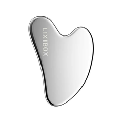 Dụng Cụ Massage Mặt Bằng Đá Thạch Anh Trắng Lixibox Stainless Steel Heart Shaped Gua Sha Facial Tool