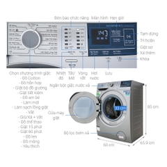 Máy giặt cửa trước Electrolux 9 kg EWF9024ADSA