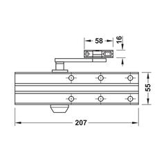 Thiết bị đóng cửa tự động Hafele 931.84.689