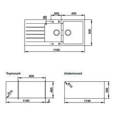 Bồn rửa chén bằng đá Hafele HS19-GED2S80/ 570.35.470 màu kem